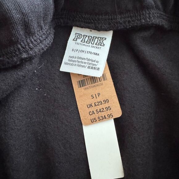 PINK Victoria’s Secret Sweat Shorts S Black - Picture 3 of 4